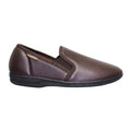 Brown - Back - Goodyear Mens Slippers