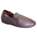 Brown - Front - Goodyear Mens Slippers