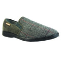 Grey - Front - Goodyear Mens Harrison Tweed Slippers