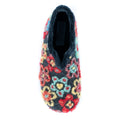 Blue-Red-Yellow - Lifestyle - Lunar Womens-Ladies Hippy Flower Slippers