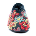 Blue-Red-Yellow - Pack Shot - Lunar Womens-Ladies Hippy Flower Slippers