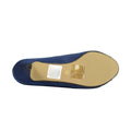 Navy - Close up - Lunar Womens-Ladies Ripley Satin Court Shoes