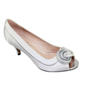 Silver - Front - Lunar Womens-Ladies Ripley Satin Court Shoes