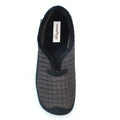 Navy - Close up - Goodyear Mens Future Quilted Slippers