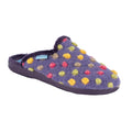 Purple - Front - Lunar Womens-Ladies Montreal Slippers