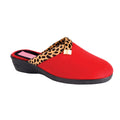 Red - Front - Lunar Womens-Ladies Michelle Slippers