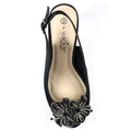 Black - Lifestyle - Lunar Womens-Ladies Ankara Satin Court Shoes