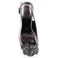 Dark Grey - Lifestyle - Lunar Womens-Ladies Ankara Satin Court Shoes