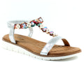 Silver - Front - Lunar Womens-Ladies Tempo Sandals