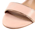 Pink - Close up - Lunar Womens-Ladies Aldora Block Heel Sandals