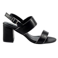 Black - Side - Lunar Womens-Ladies Aldora Block Heel Sandals