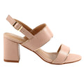 Pink - Side - Lunar Womens-Ladies Aldora Block Heel Sandals