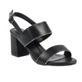 Black - Front - Lunar Womens-Ladies Aldora Block Heel Sandals