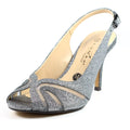 Pewter - Close up - Lunar Womens-Ladies Sariyah Sling Back Court Shoes