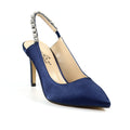 Blue - Pack Shot - Lunar Womens-Ladies Latoya Sling Back Court Shoes