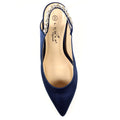 Blue - Close up - Lunar Womens-Ladies Latoya Sling Back Court Shoes