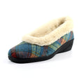 Blue - Close up - Lunar Womens-Ladies Hoxton Slippers