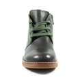 Green - Close up - Lunar Womens-Ladies Claire Leather Ankle Boots