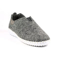 Grey - Front - Lunar Womens-Ladies Colette Leather Slippers