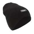 Black - Front - Mens Plain Thinsulate Thermal Winter Beanie Hat (3M 40g)