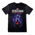 Black - Front - Spider-Man Unisex Adult Miles Morales T-Shirt