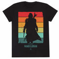Black - Front - Star Wars: The Mandalorian Unisex Adult Spectrum T-Shirt
