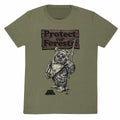 Olive - Front - Star Wars Unisex Adult Protect Our Forests T-Shirt