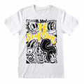 White - Front - The Simpsons Unisex Adult Graffiti T-Shirt