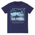 Navy - Front - Jaws Unisex Adult Great White Info T-Shirt