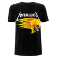 Black - Front - Metallica Unisex Adult Flaming Skull Tour ´94 T-Shirt