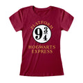 Purple - Side - Harry Potter Womens-Ladies Hogwarts Express T-Shirt