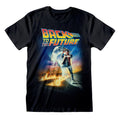 Black - Front - Back To The Future Unisex Adult Poster T-Shirt