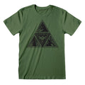 Green - Side - Nintendo Unisex Adult Triforce Legend Of Zelda T-Shirt