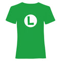 Green-White - Front - Super Mario Unisex Adult Luigi T-Shirt