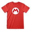 Red-White - Side - Super Mario Unisex Adult Logo T-Shirt