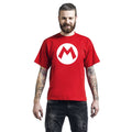 Red-White - Lifestyle - Super Mario Unisex Adult Logo T-Shirt