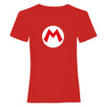 Red-White - Front - Super Mario Unisex Adult Logo T-Shirt