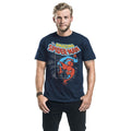 Navy - Side - Spider-Man Unisex Adult Amazing T-Shirt