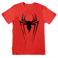Red-Black - Front - Marvel Unisex Adult Comics Spider-Man Symbols T-Shirt