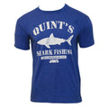 Blue - Front - Jaws Unisex Adult Quints Shark T-Shirt