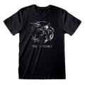 Black-Silver - Front - The Witcher Unisex Adult Logo T-Shirt