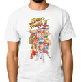 White - Side - Street Fighter 2 Unisex Adult Group Shot T-Shirt
