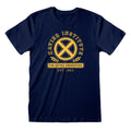 Navy - Front - X-Men Unisex Adult Xavier Institute Badge T-Shirt