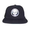 Black-White - Front - The Punisher Logo Snapback Cap