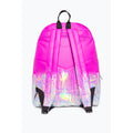 Dark Pink-Silver - Back - Hype Holographic Backpack