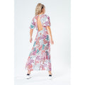 Multicoloured - Back - Hype Womens-Ladies Paint Daisy Maxi Dress
