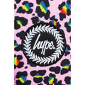 Pink-Black - Close up - Hype Rainbow Leopard Lunch Bag