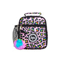Pink-Black - Front - Hype Rainbow Leopard Lunch Bag