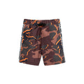 Brown-Black-Orange - Front - Hype Boys Sunline Camo Swim Shorts