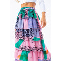 Pink-Lilac-Green - Lifestyle - Hype Womens-Ladies Abstract Soho Skirt